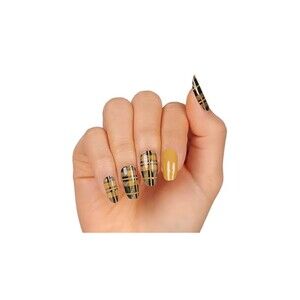 Color Street Long Lasting Nail Polish Strips Breaking Plaid Retired
